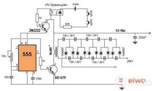 10 kV high voltage source circuit