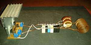 Diagram of a homemade induction heater