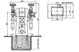 Installation diagram of the 3K634 machine