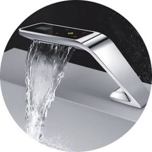 Faucet with electronic thermostat