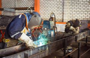 Protective equipment for indoor welding work