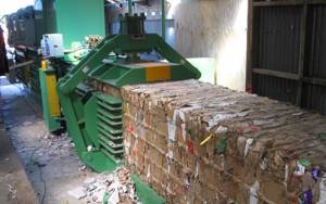 Stationary presses are used at collection points, waste sorting complexes, warehouses and solid waste landfills
