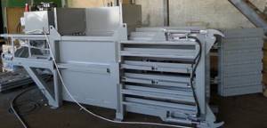 &#39;The stationary semi-automatic horizontal press with vertical loading is designed for pressing porous, bulky and 