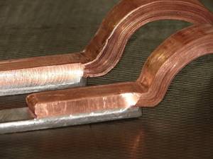 Welding copper bars