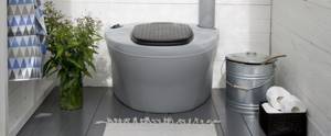 Kekkila peat composting toilet in design