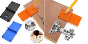 Products for furniture assembly: Template for marking hinges