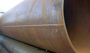 Straight-seam electric welded pipe