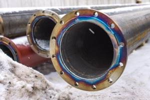 Pipe for flange installation