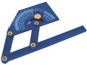 An inclinometer is a device that allows you to accurately determine the size of an angle.
