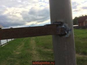 metal corner for pole