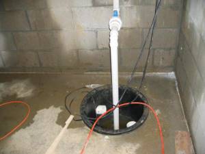 installing a drainage pump in a well