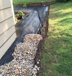 installation of storm drainage systems