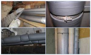 Do-it-yourself insulation of external sewer pipes