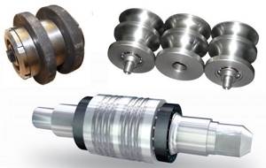 Various types of rolls are used in rolling equipment