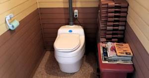 Liquid dry toilets use special liquids to process waste.