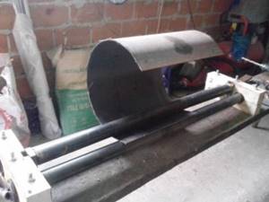 Rolling sheet metal and making rollers yourself