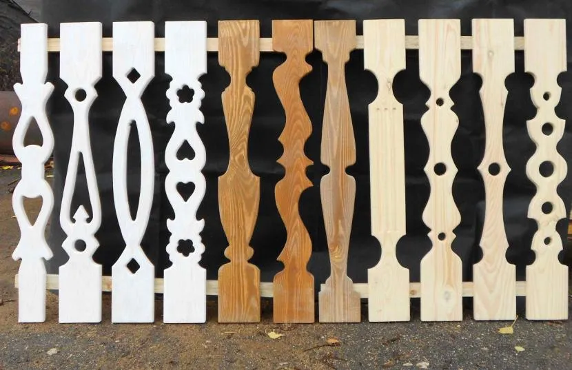Design options for flat balusters