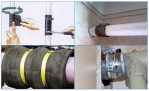 Options for eliminating sewer pipe leaks