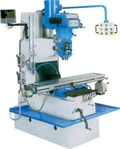 Vertical milling machine without console