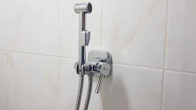 built-in bidet shower