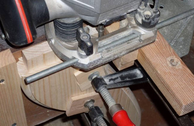 Cutting a tenon with a mortise cutter