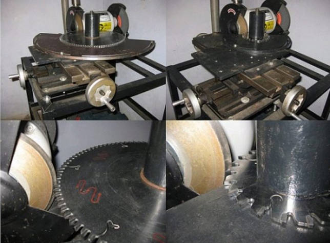 Do-it-yourself sharpening of carbide-tipped circular saws